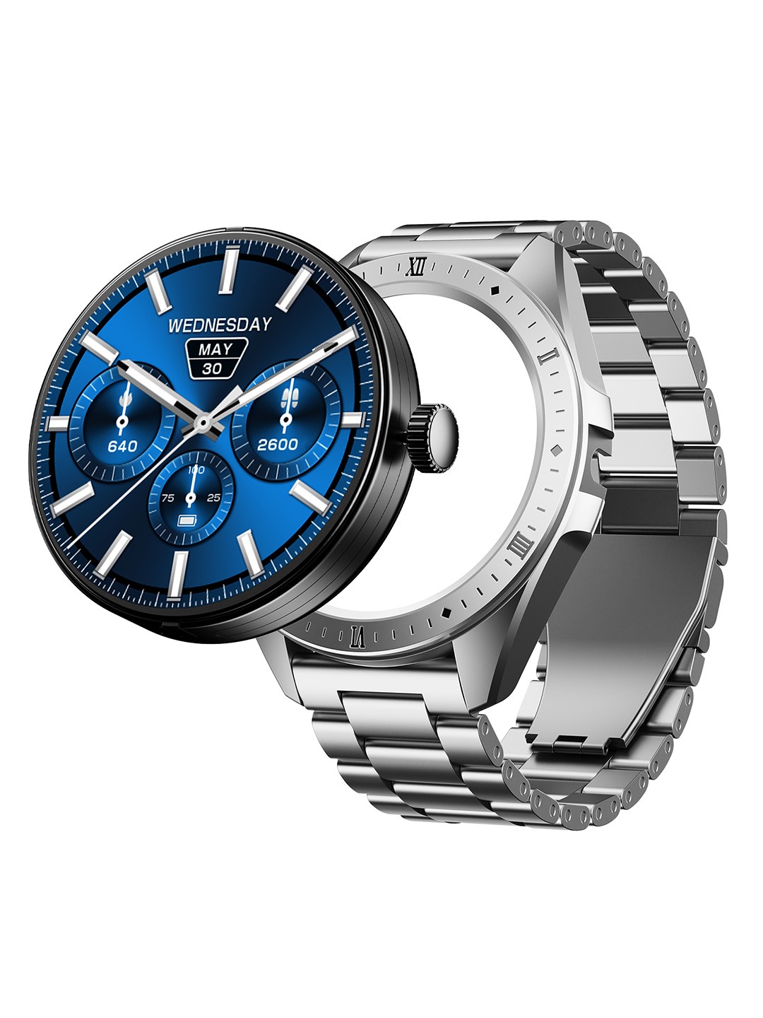 

boAt Enigma Switch Smart Watch With 1.39" HD Display, Silver