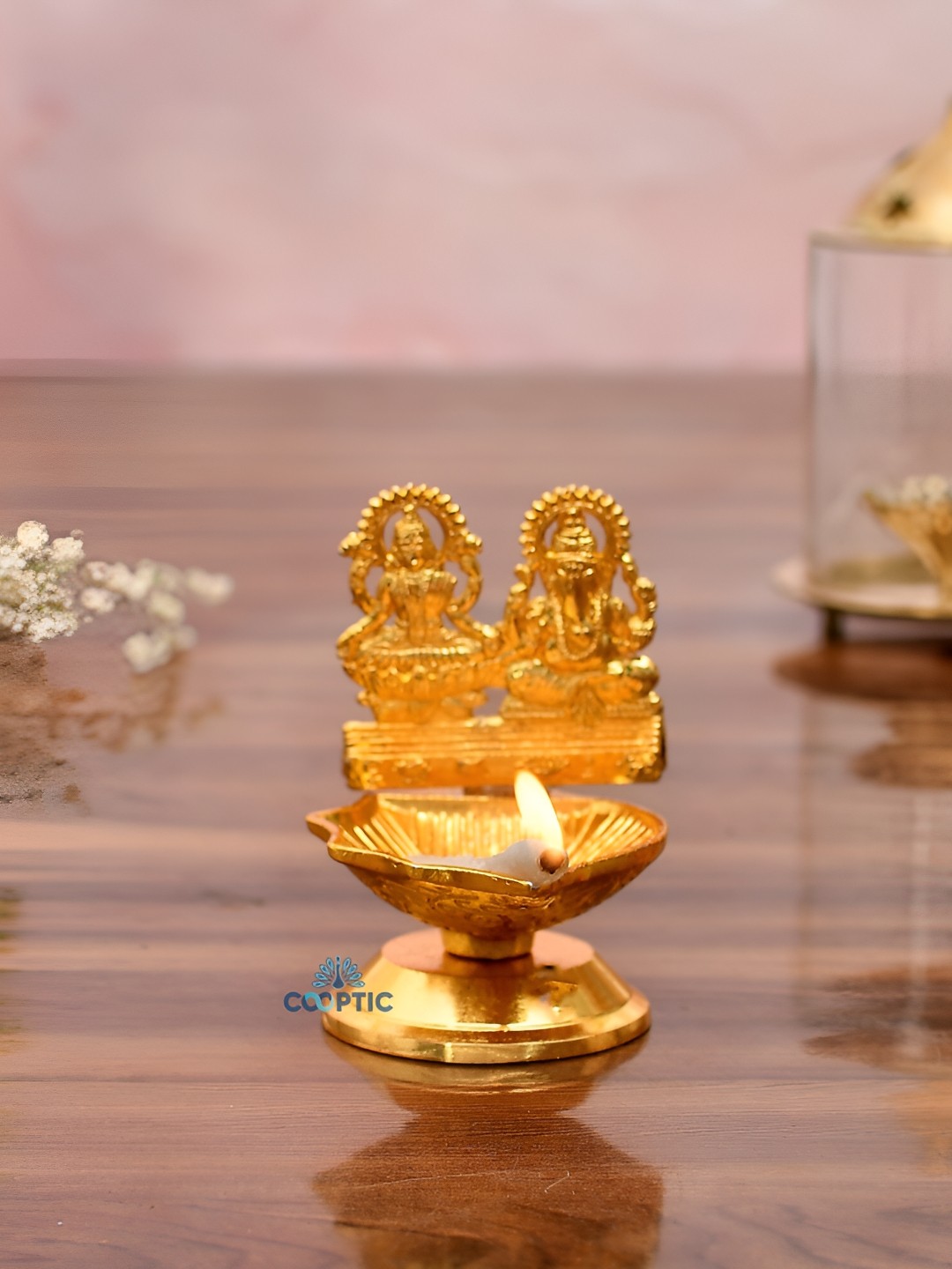 

COOPTIC Gold-Toned 1 Candle