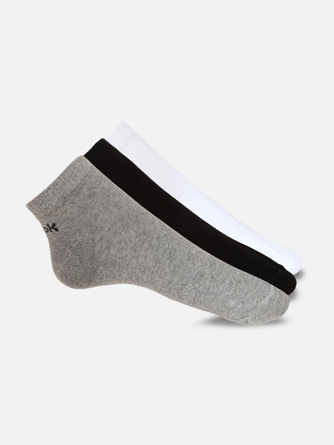 

Reebok Pack Of 3 Training Active Core Low Cut Ankle Length Socks, Grey