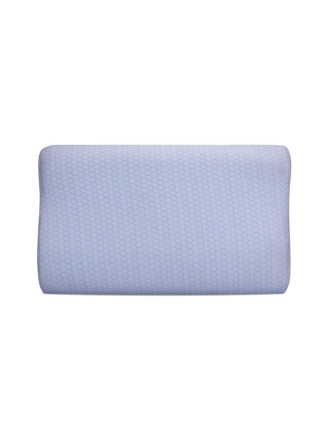Dormyo White Memory Foam Filled Faux Velvet Breathable Sleep Pillow