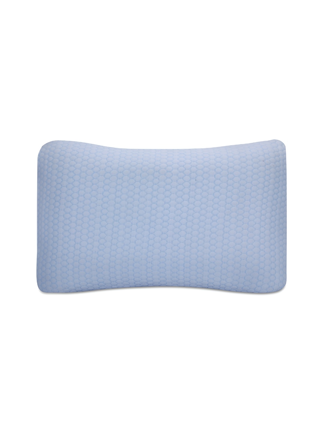 

Dormyo White Memory Foam Filled Faux Velvet Breathable Sleep Pillow