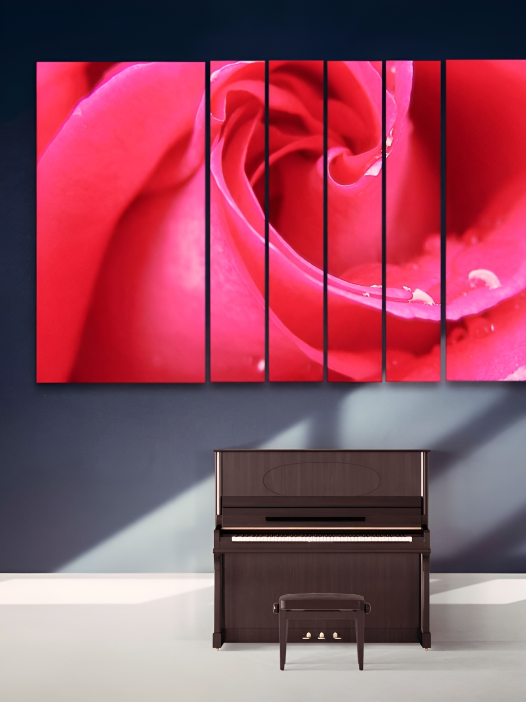 

Casperme 6 Pieces Pink Modern Art Grill Frame Wooden Painting Wall Art
