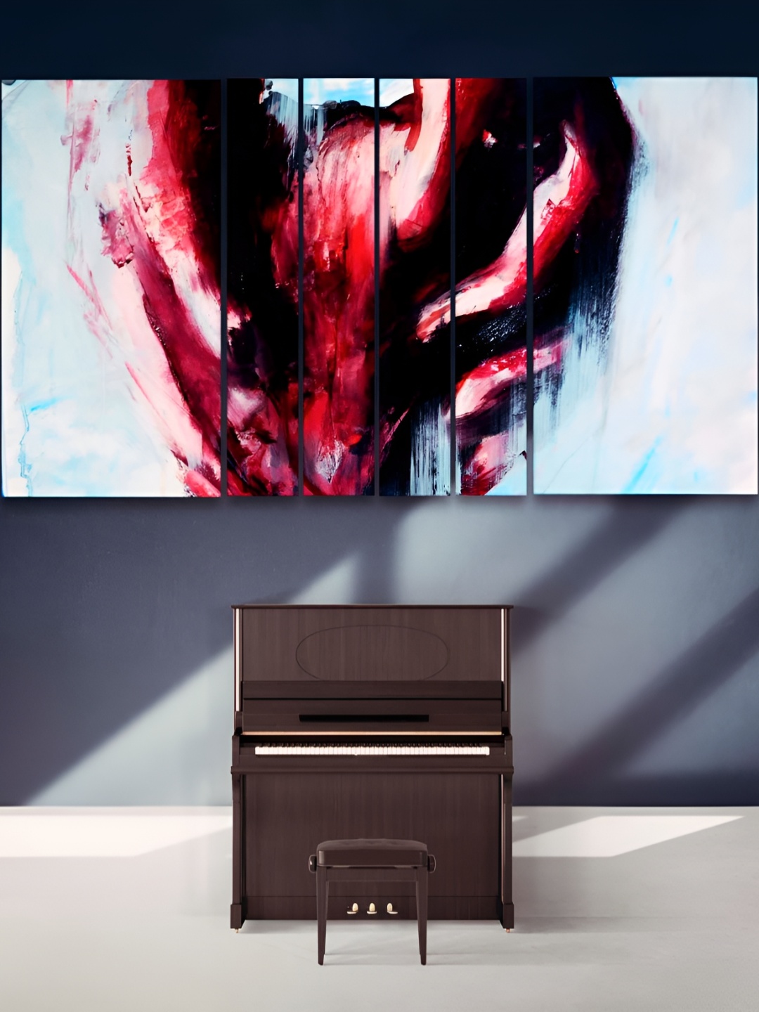 

Casperme Red 6 Pieces Modern Art Wooden Painting Wall Arts