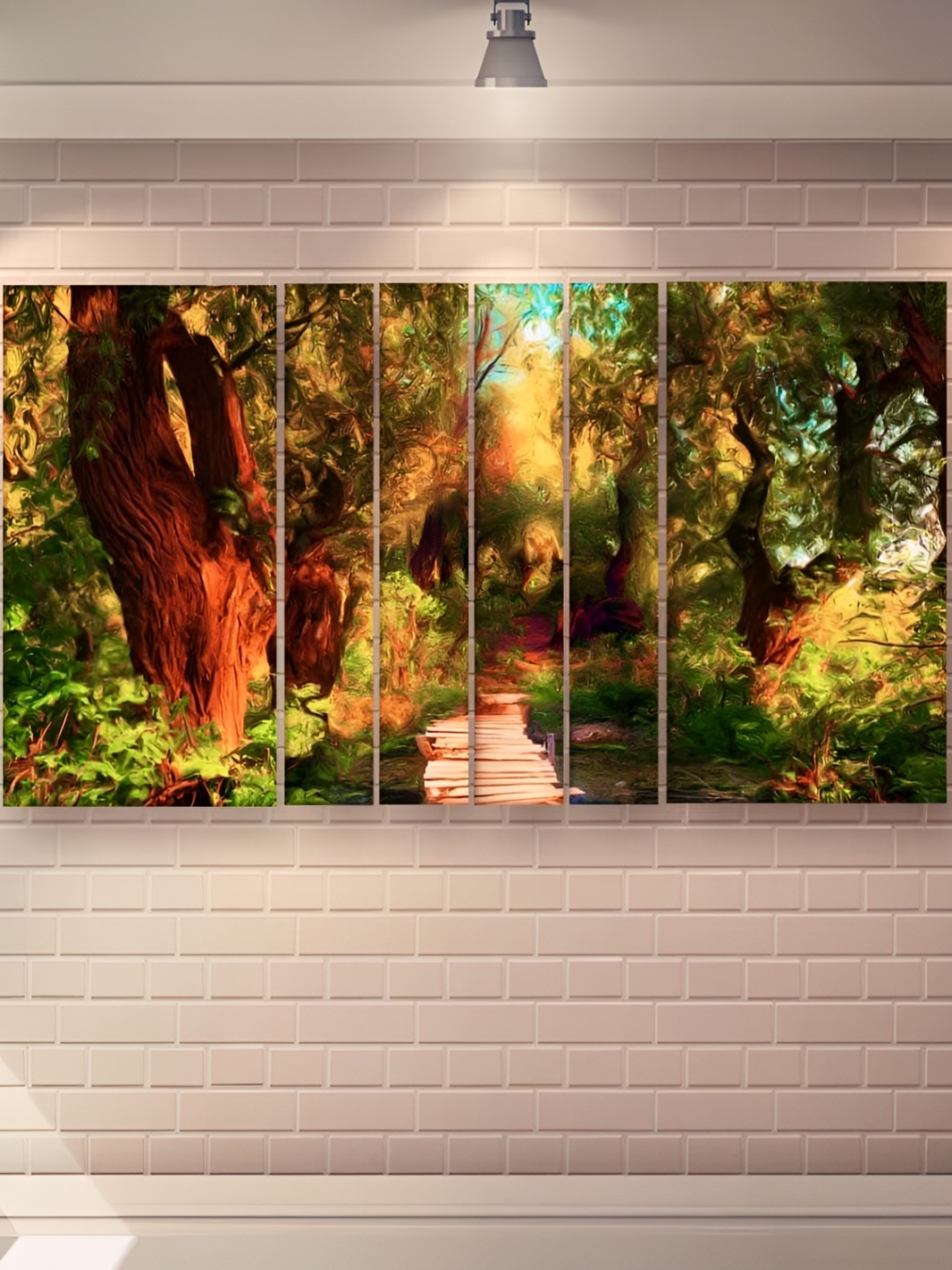 

Casperme Green 6 Pcs Modern Art Wooden Wall Art