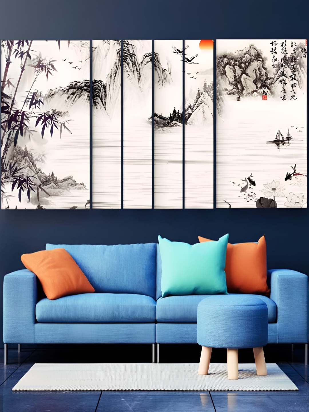 

Casperme Black & White 6 Pcs Wooden Modern Wall Art