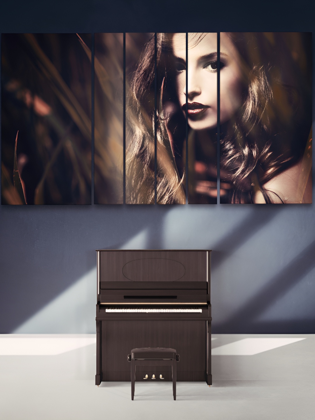 

Casperme Black & Beige 6 Pieces Modern Art Wooden Painting Wall Arts