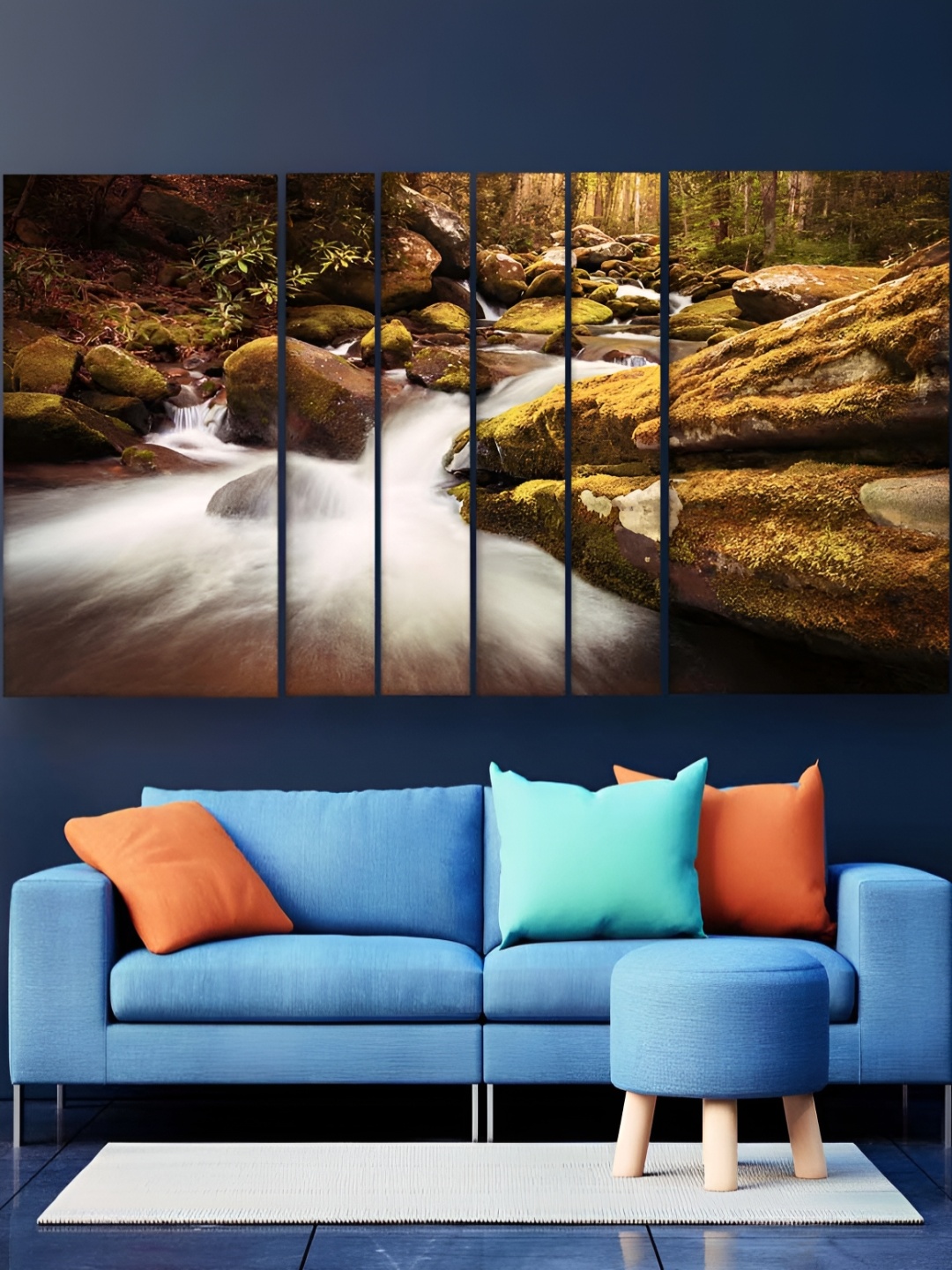 

Casperme White & Brown 6 Pieces Wooden Modern Art Painting Wall Arts