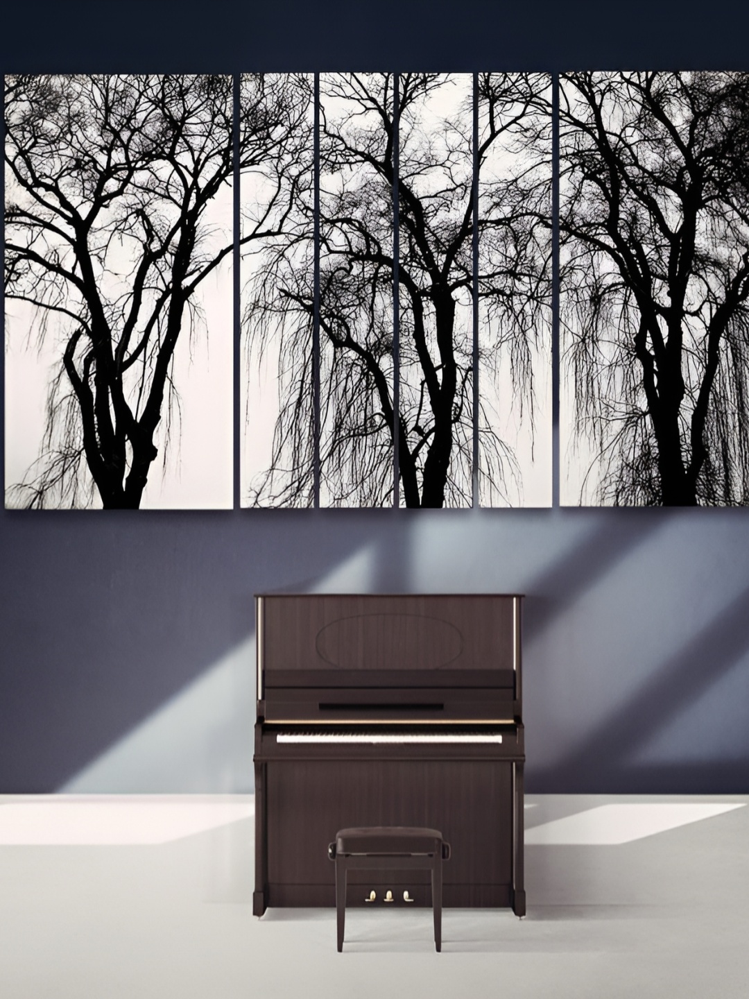 

Casperme White & Black 6 Pieces Wooden Modern Art Painting Wall Arts
