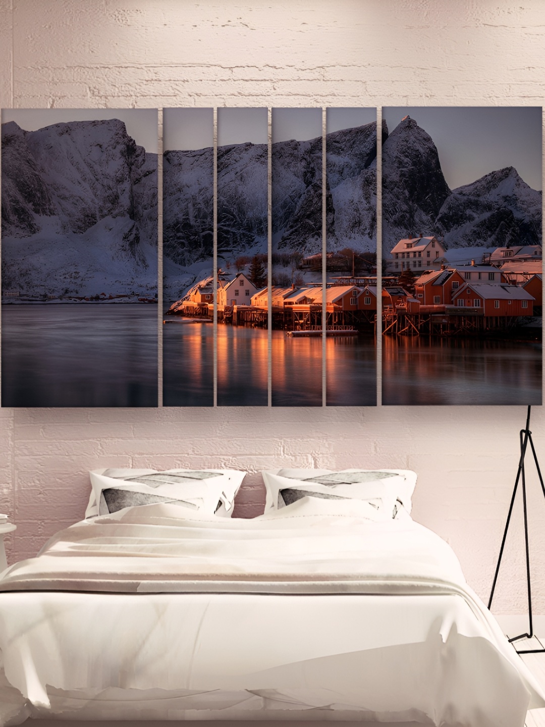 

Casperme Grey & Brown 6 Pieces Wooden Nature Painting Wall Arts