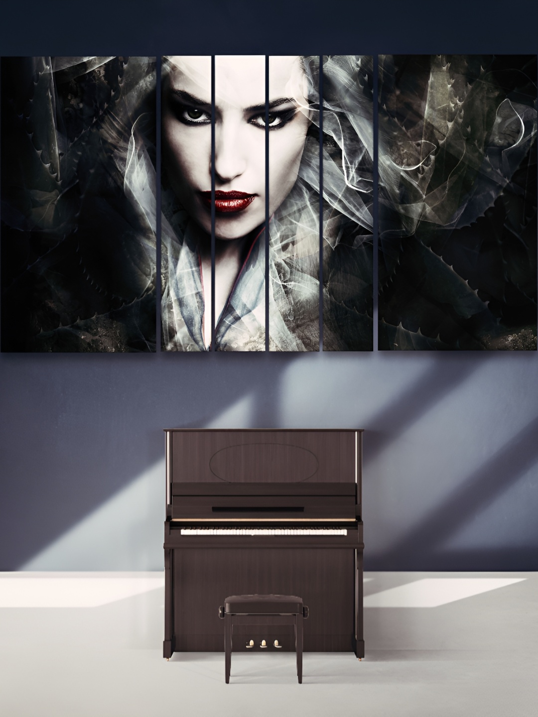 

Casperme Black & White 6 Pieces Modern Art Wooden Wall Painting