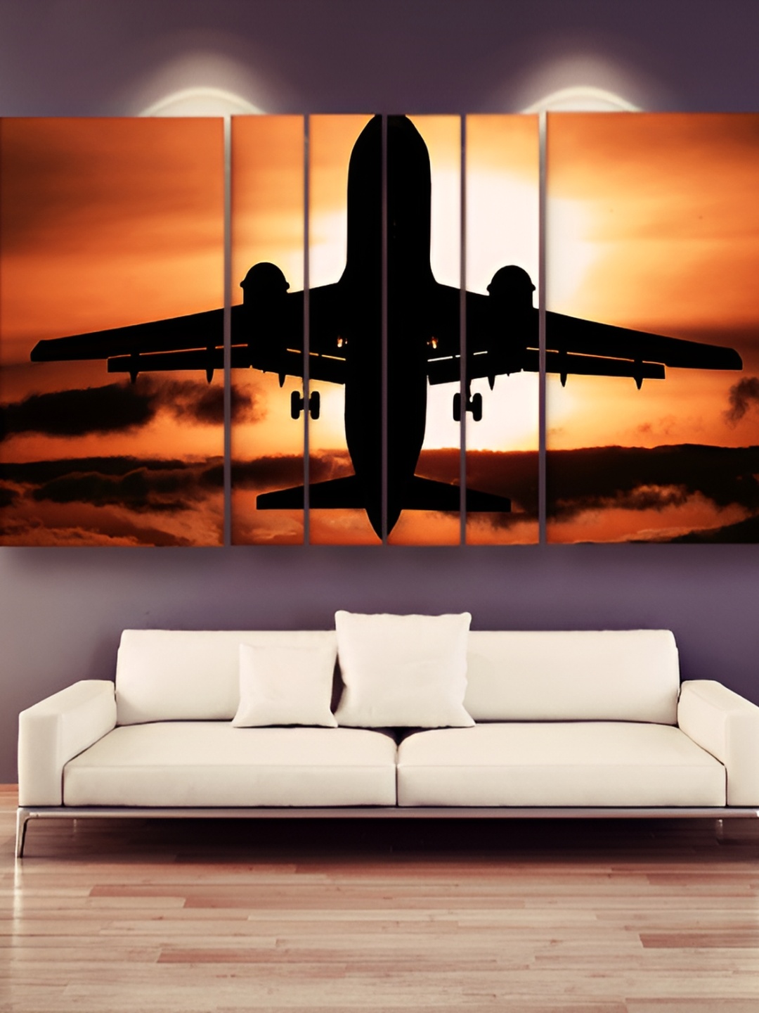 

Casperme Black & Brown 6 Pieces Wooden Modern Painting Wall Arts