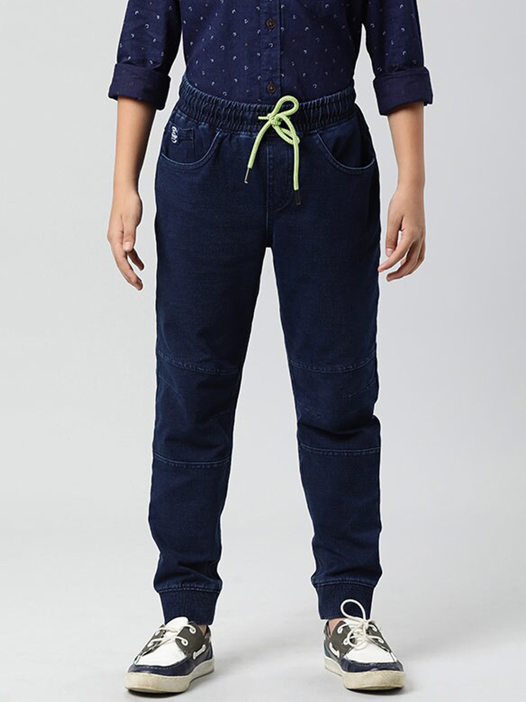 

Indian Terrain Boys Mid-Rise Joggers, Blue