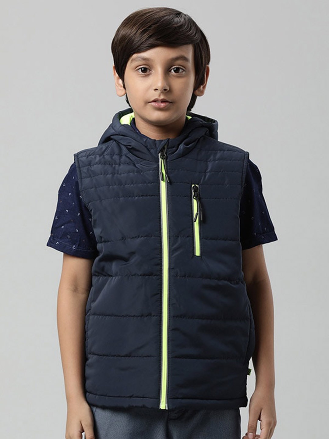 

Indian Terrain Boys Lightweight Outdoor Padded Jacket, Navy blue