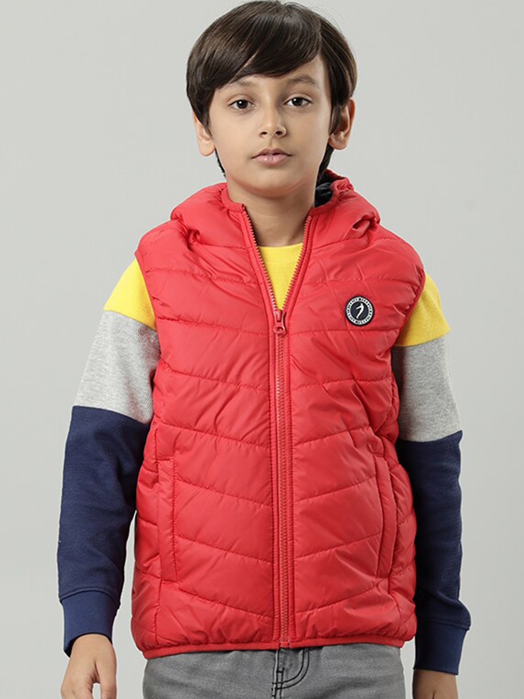 

Indian Terrain Boys Lightweight Outdoor Padded Jacket, Red