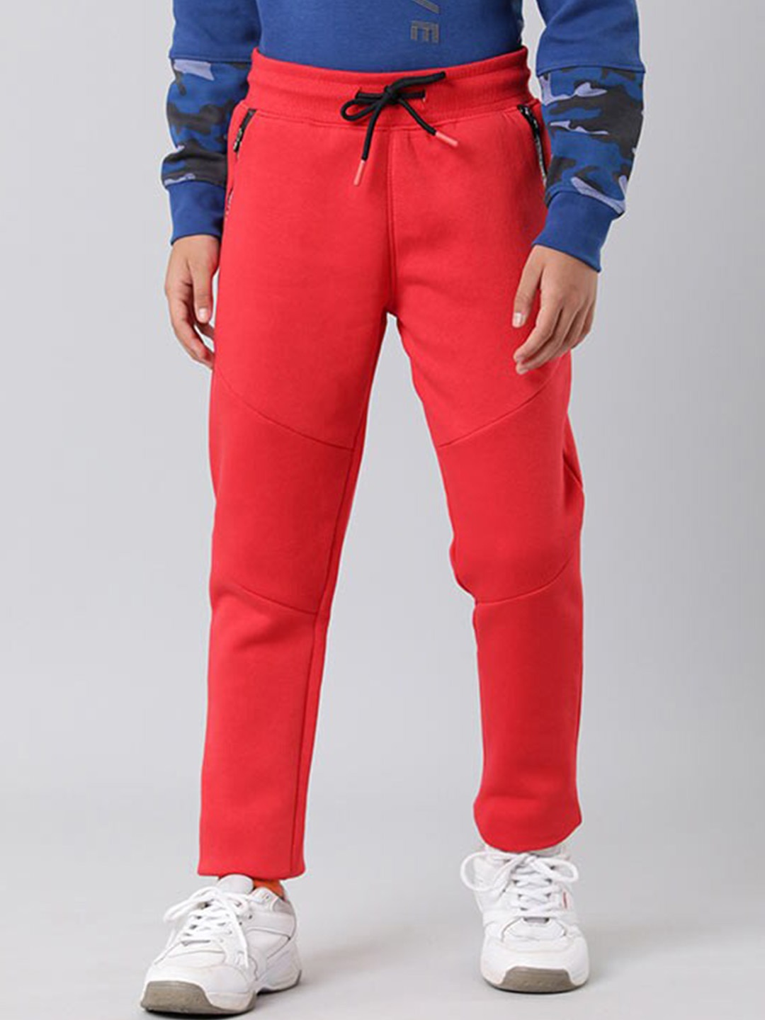 

Indian Terrain Boys Mid Rise Joggers, Red
