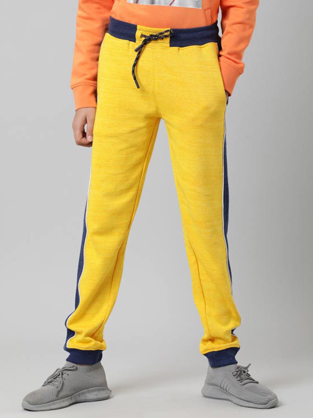 

Indian Terrain Boys Anti-Microbial Mid Rise Joggers, Yellow