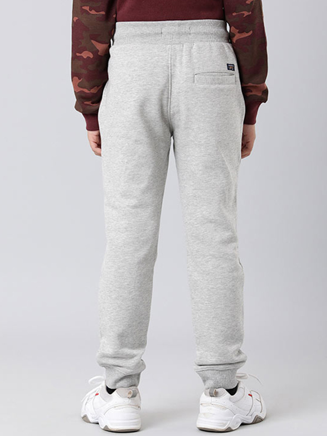 

Indian Terrain Boys Mid Rise Stretchable Joggers, Grey
