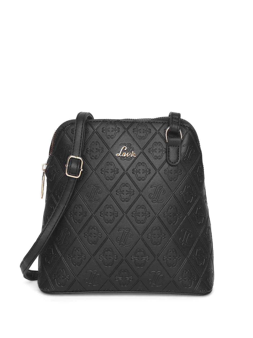 

Lavie Textured Structured Sling Bag, Black