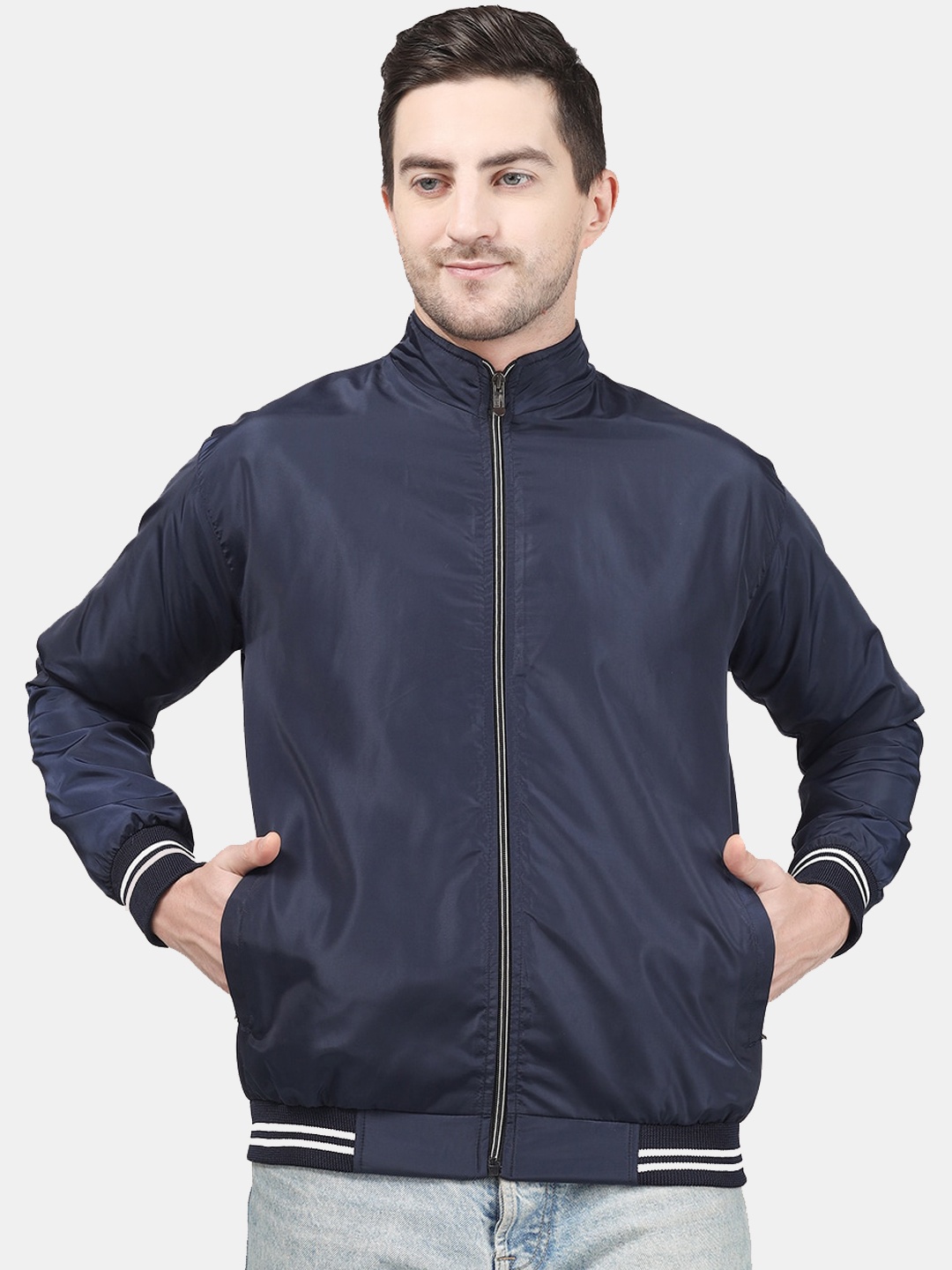 

Greylongg Lightweight Bomber Jacket, Blue