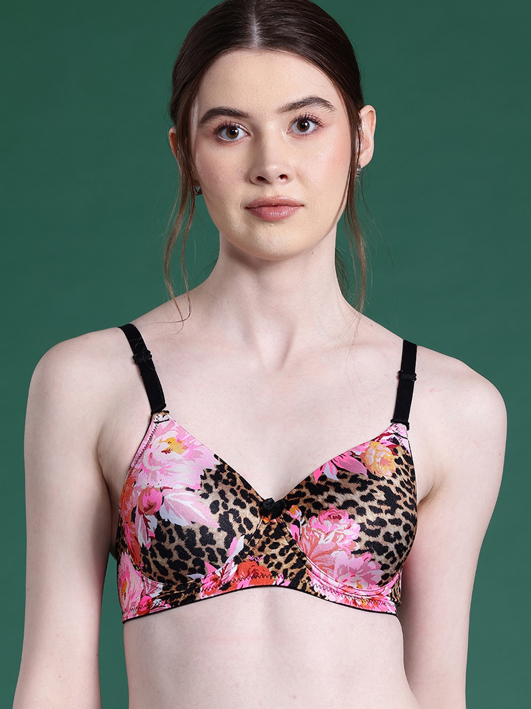 

DressBerry Floral Full Coverage Lightly Padded Bra, Multi