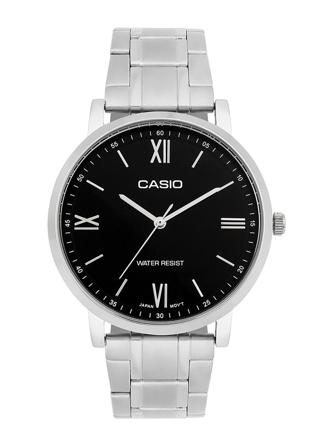 

CASIO Men Stainless Steel Bracelet Style Straps Water Resistance Analogue Watch A2152, Black