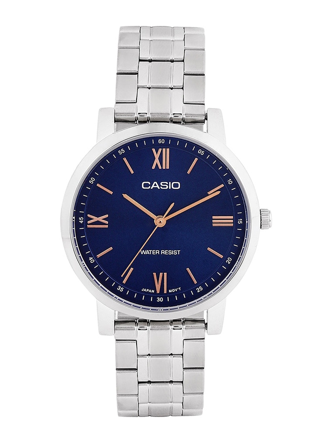 

CASIO Women Stainless Steel Bracelet Style Straps Water Resistance Analogue Watch A2155, Blue