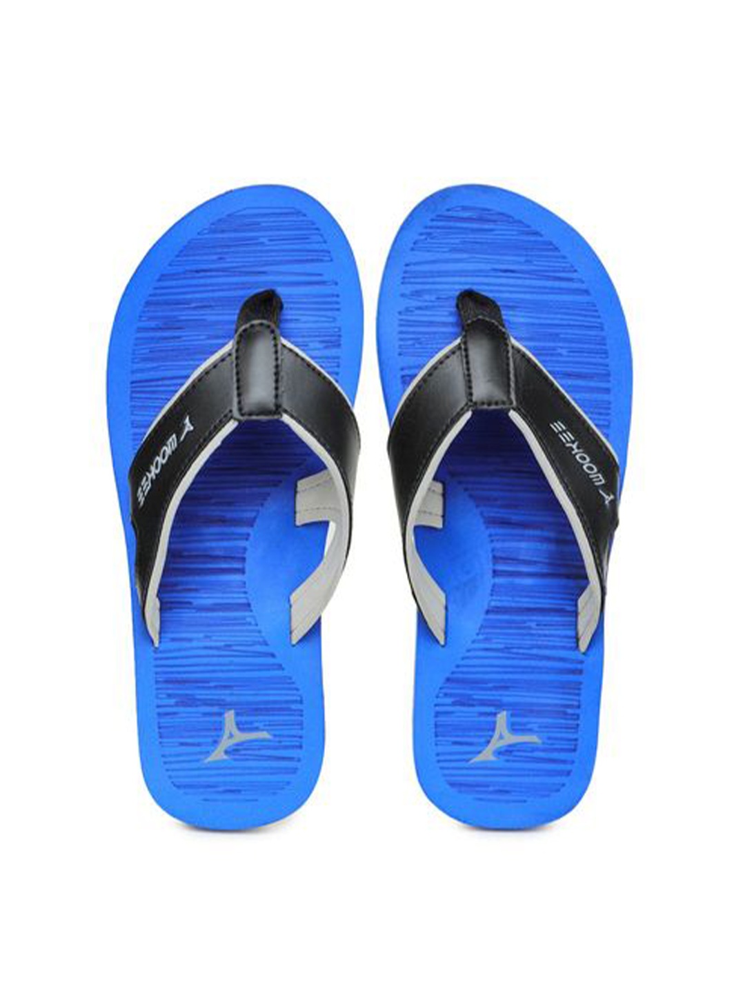 

ABROS Men Striped Thong Flip-Flops, Blue