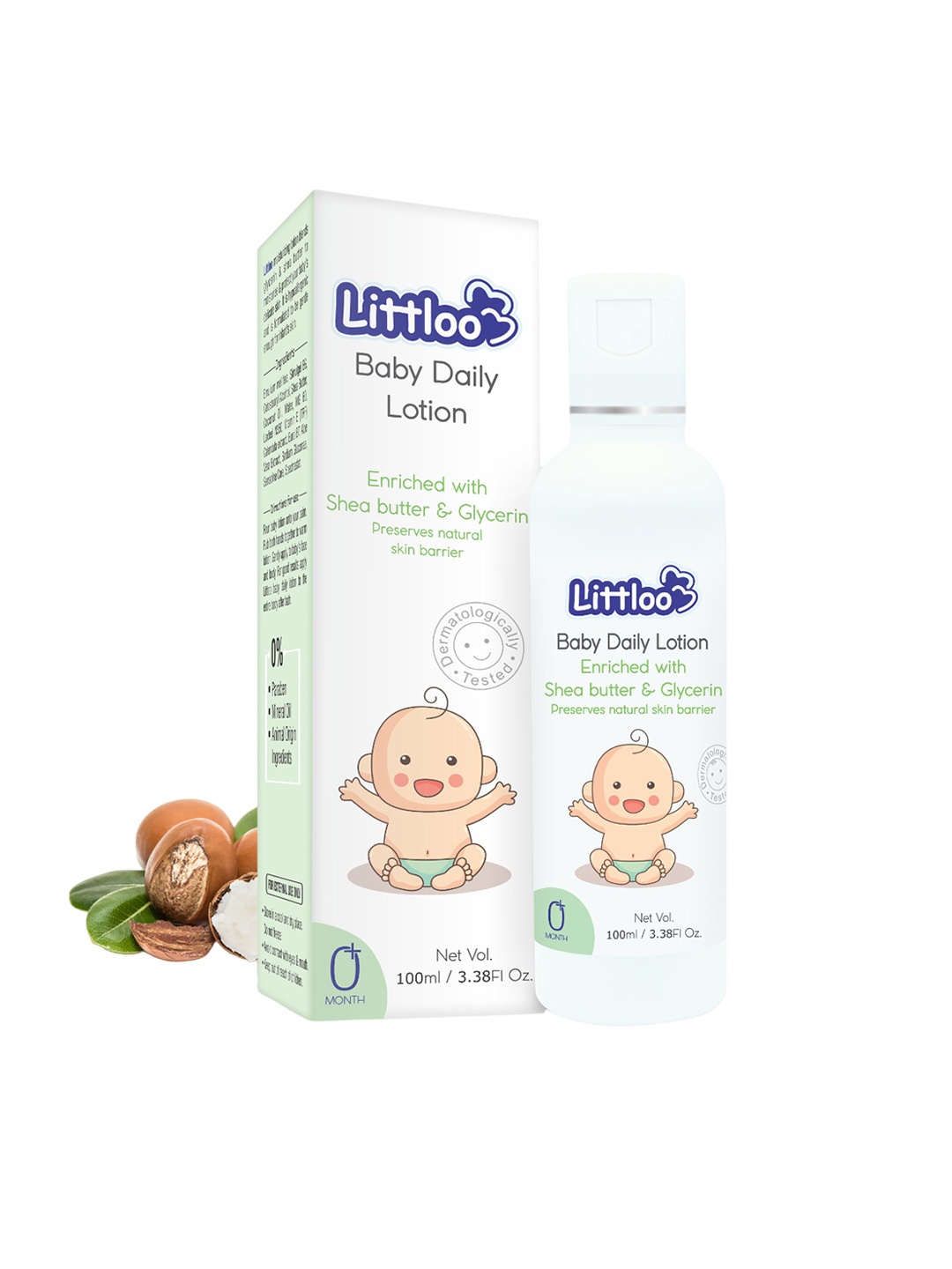 

Littloo Baby Daily Lotion With Shea Butter & Glycerin - 100ml, Off white