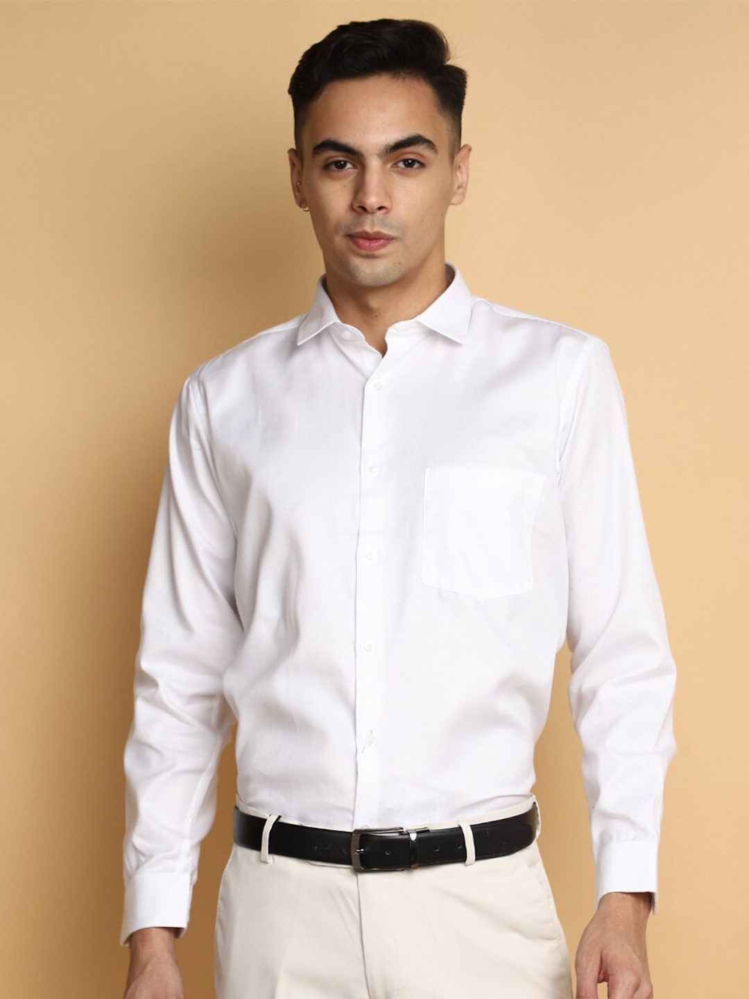 

J White by Vmart Spread Collar Cotton Formal Shirt