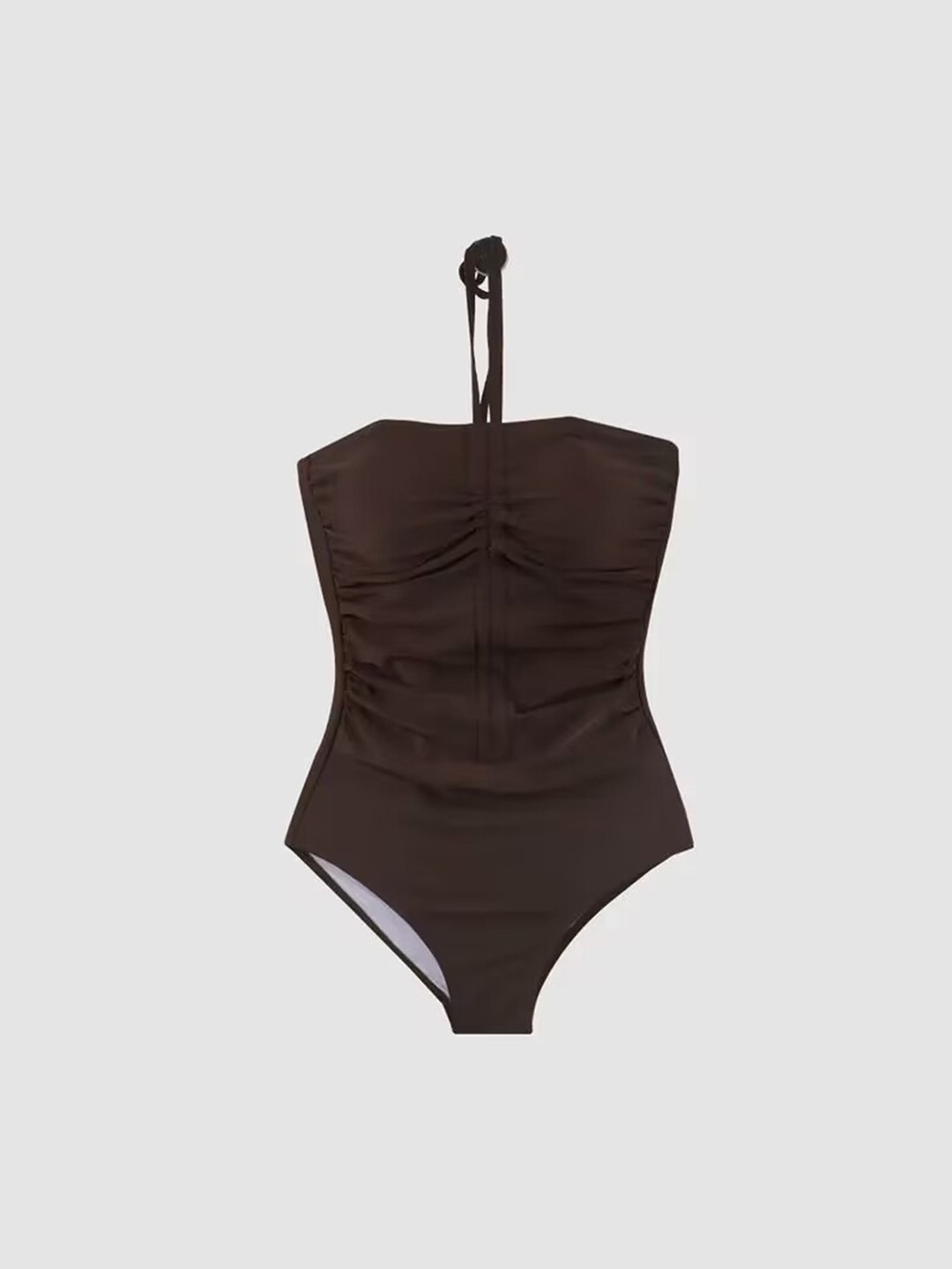 

LULU & SKY Halter-Neck Bodysuit, Black