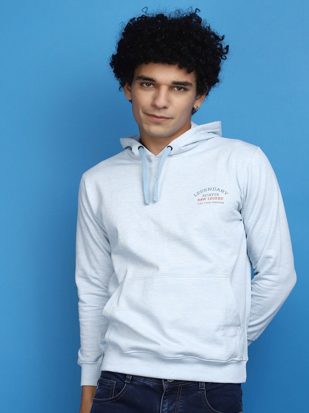 

V-Mart Hooded Pullover Sweatshirt, Blue