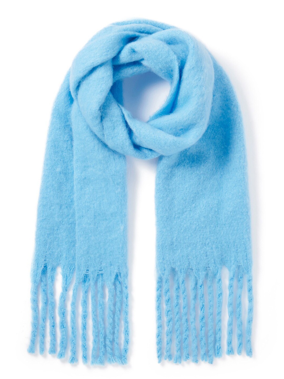 

Forever New Women Self Design Scarf, Blue