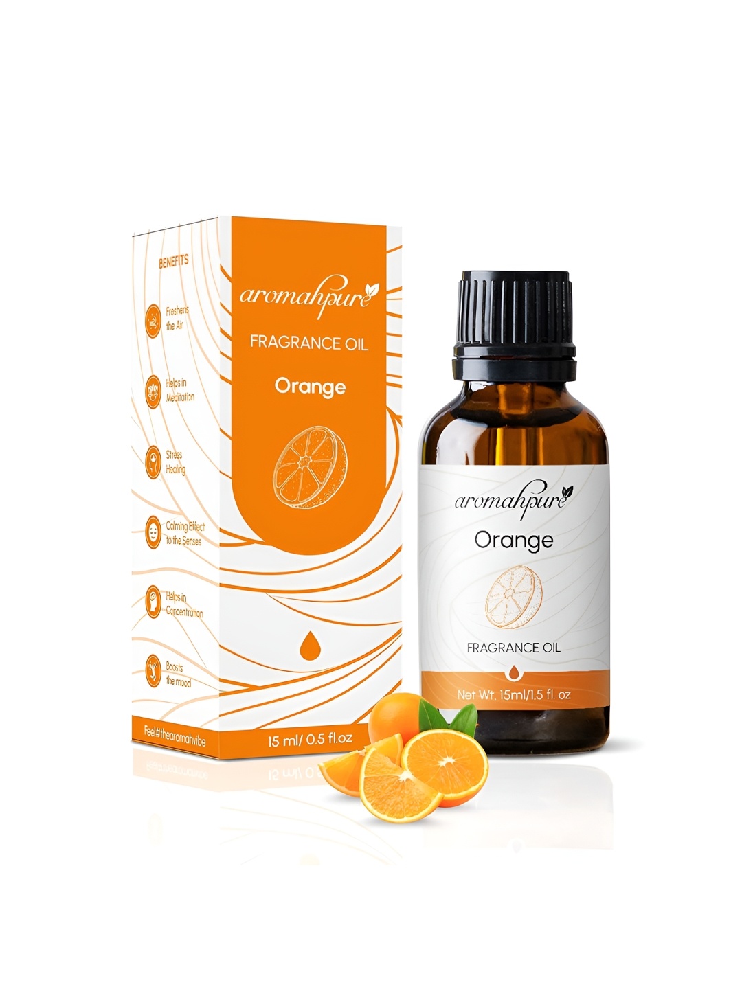 

Aromahpure Transparent & Orange Fragrance Oil -15 ml