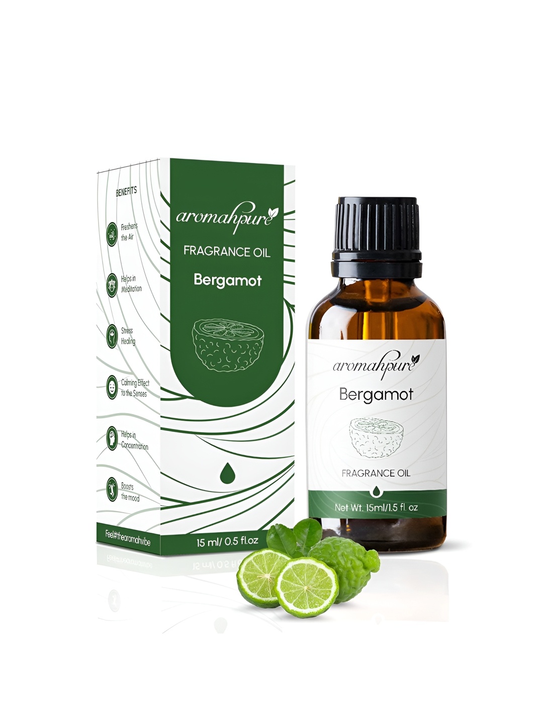 

Aromahpure Bergamot Fragrance Oil 15 ML, Transparent