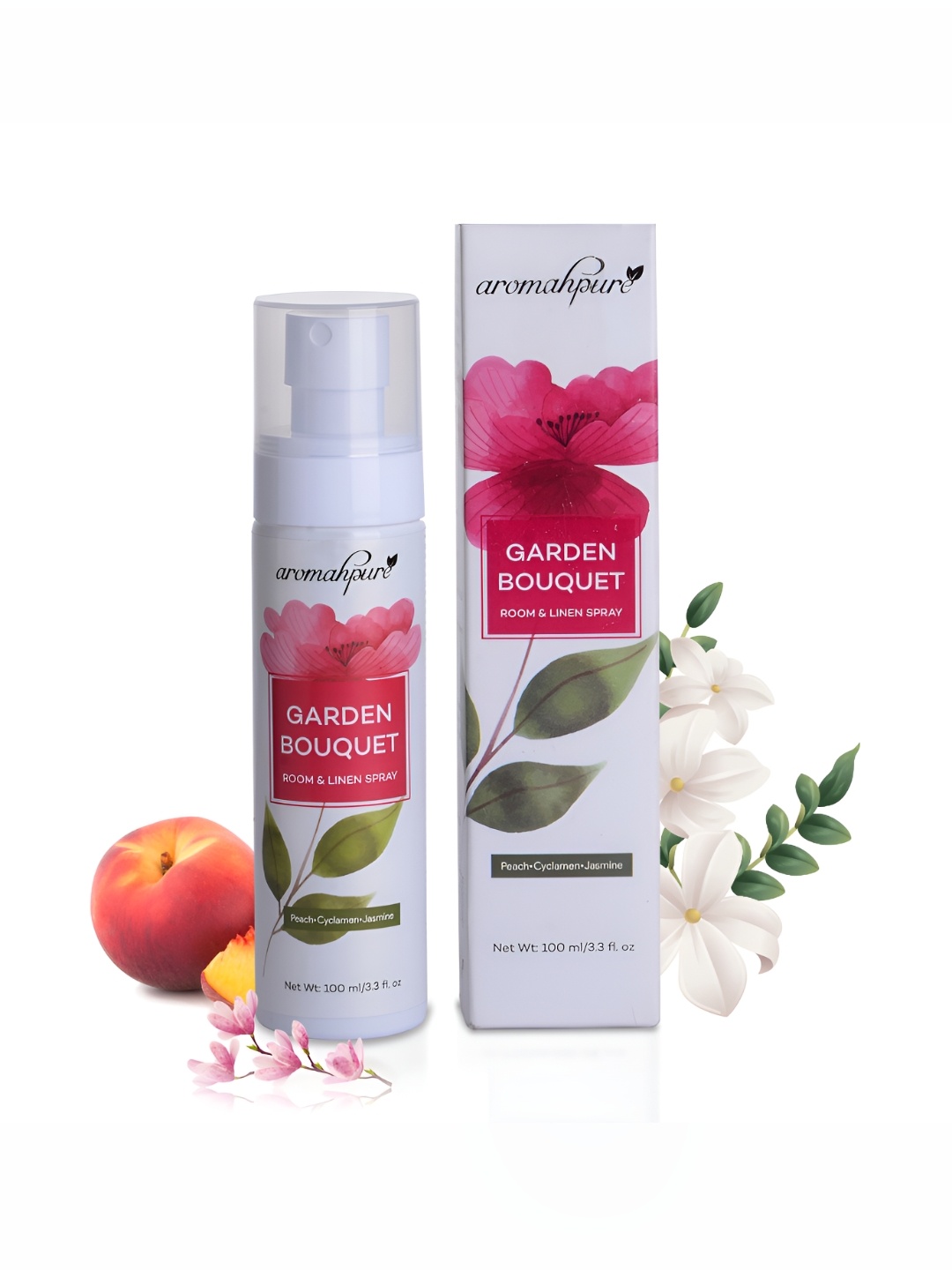 

Aromahpure White Jasmine Room Freshener Linen Spray 100 ml, Na