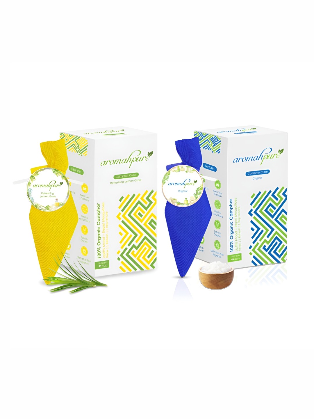 

Aromahpure Pack 2 Original & Lemon 45 Days Fragrances, Multi