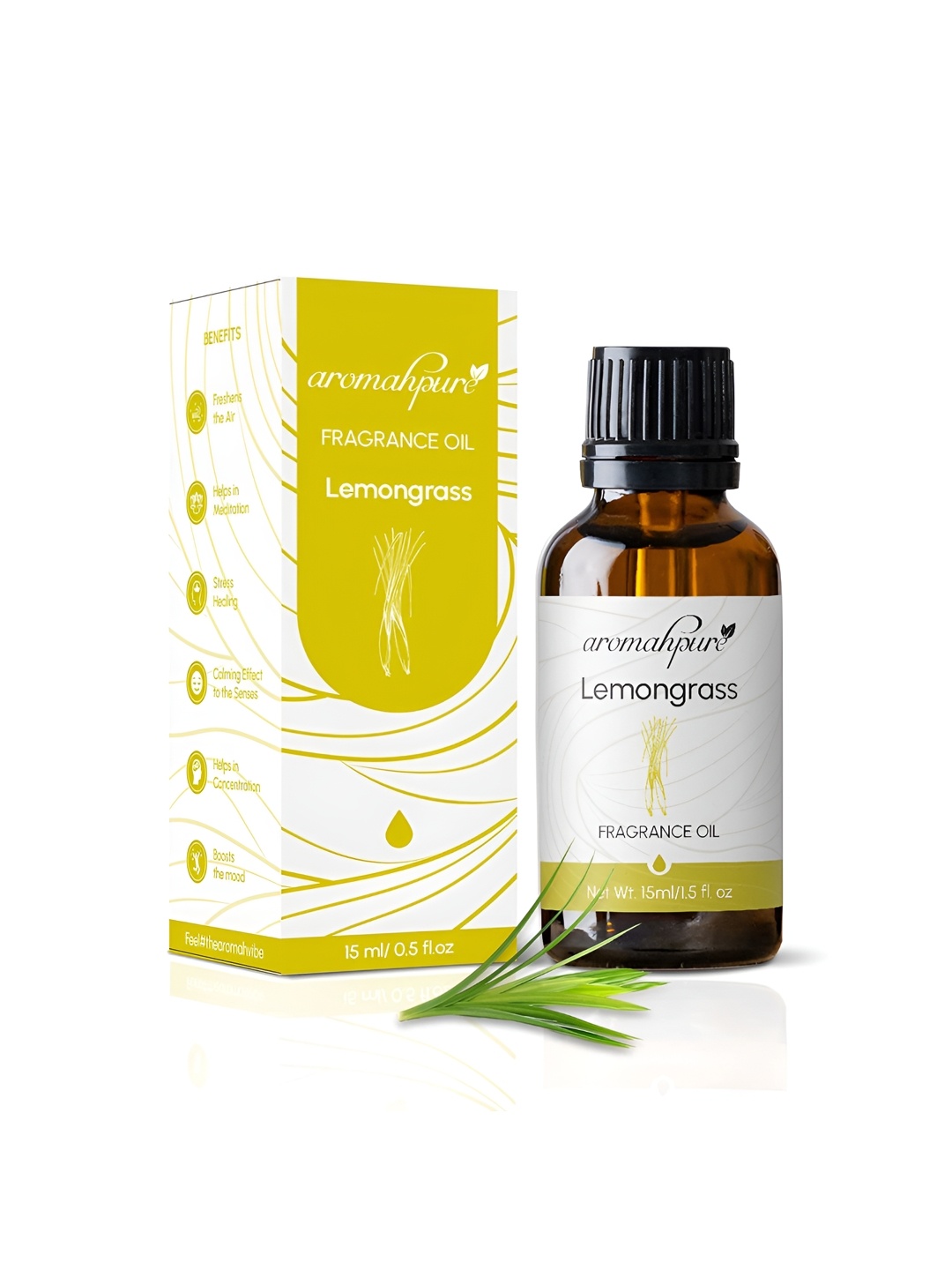 

Aromahpure Yellow Lemongrass Aroma Oil Diffuser 15ml