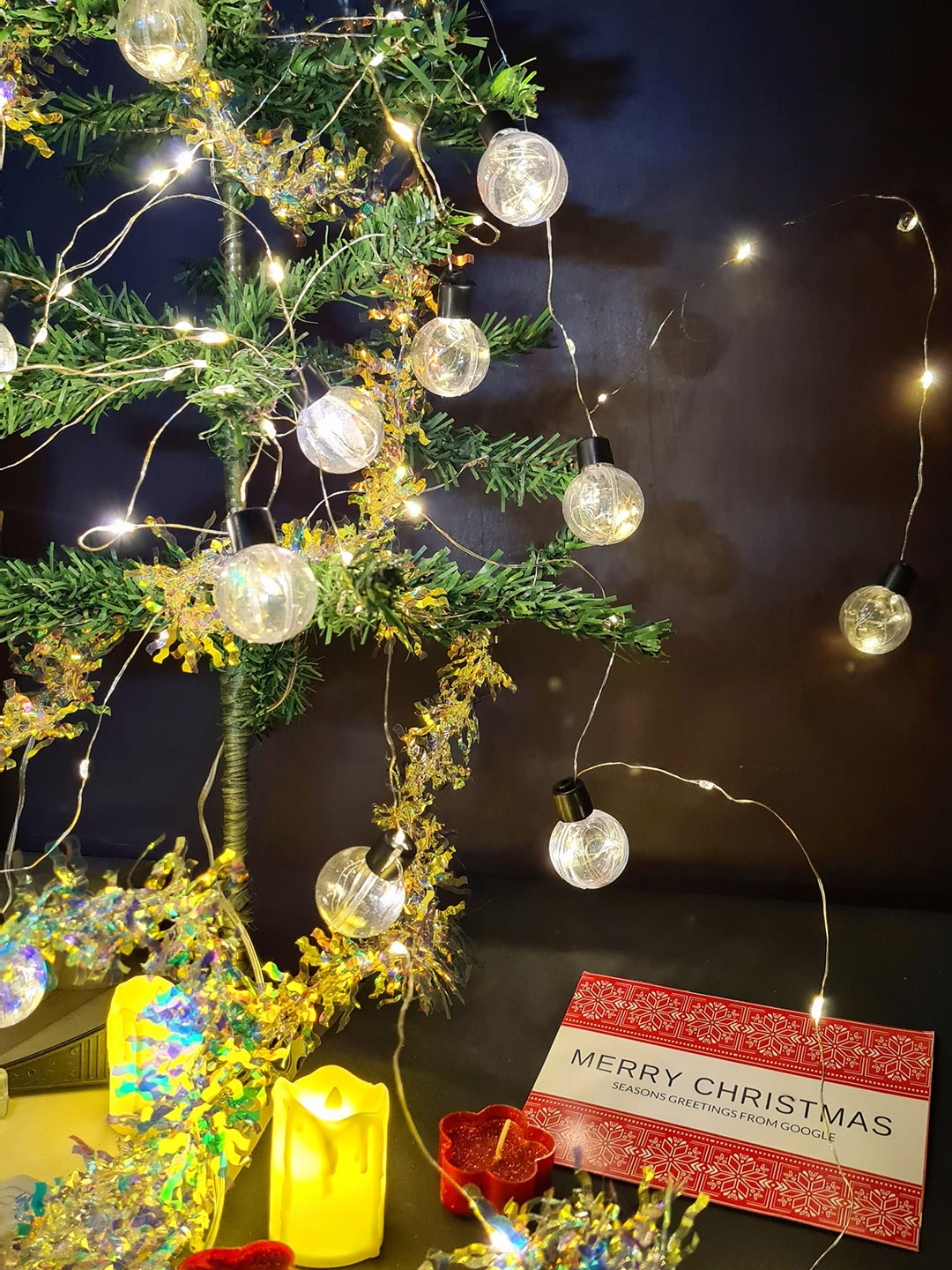 

Glimmer Lightings Yellow Fairy Ball String Lights