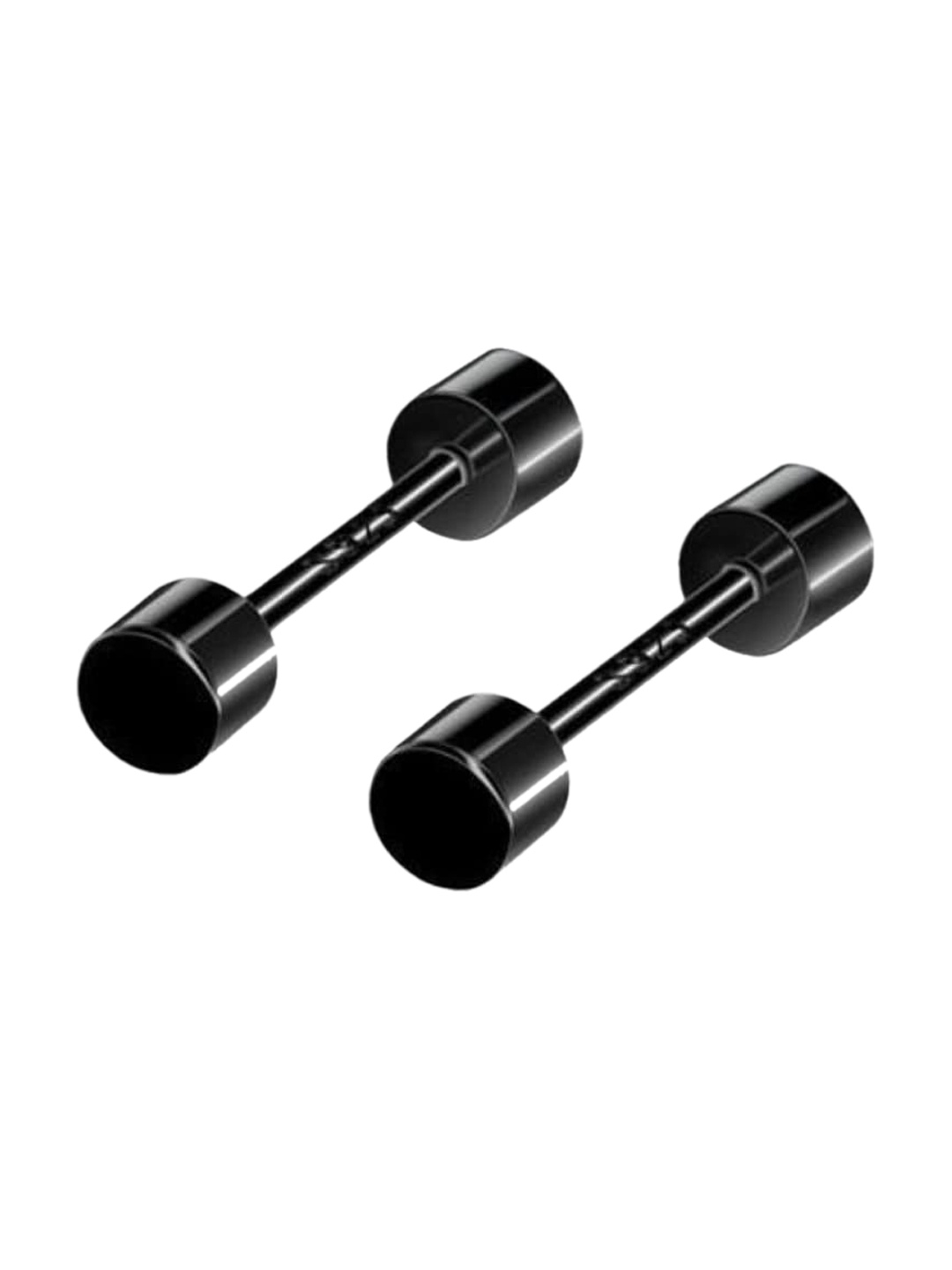 

WROGN Men Dumbbell Studs Earrings, Black