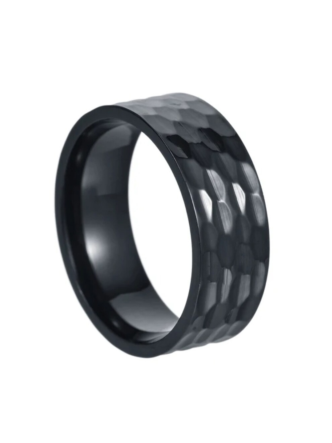 

WROGN Men Textured Finger Ring, Black