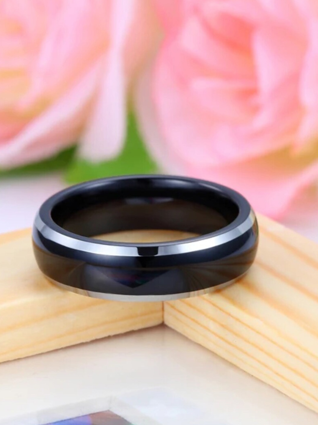 

WROGN Men Cool-Cat Finger Ring, Black