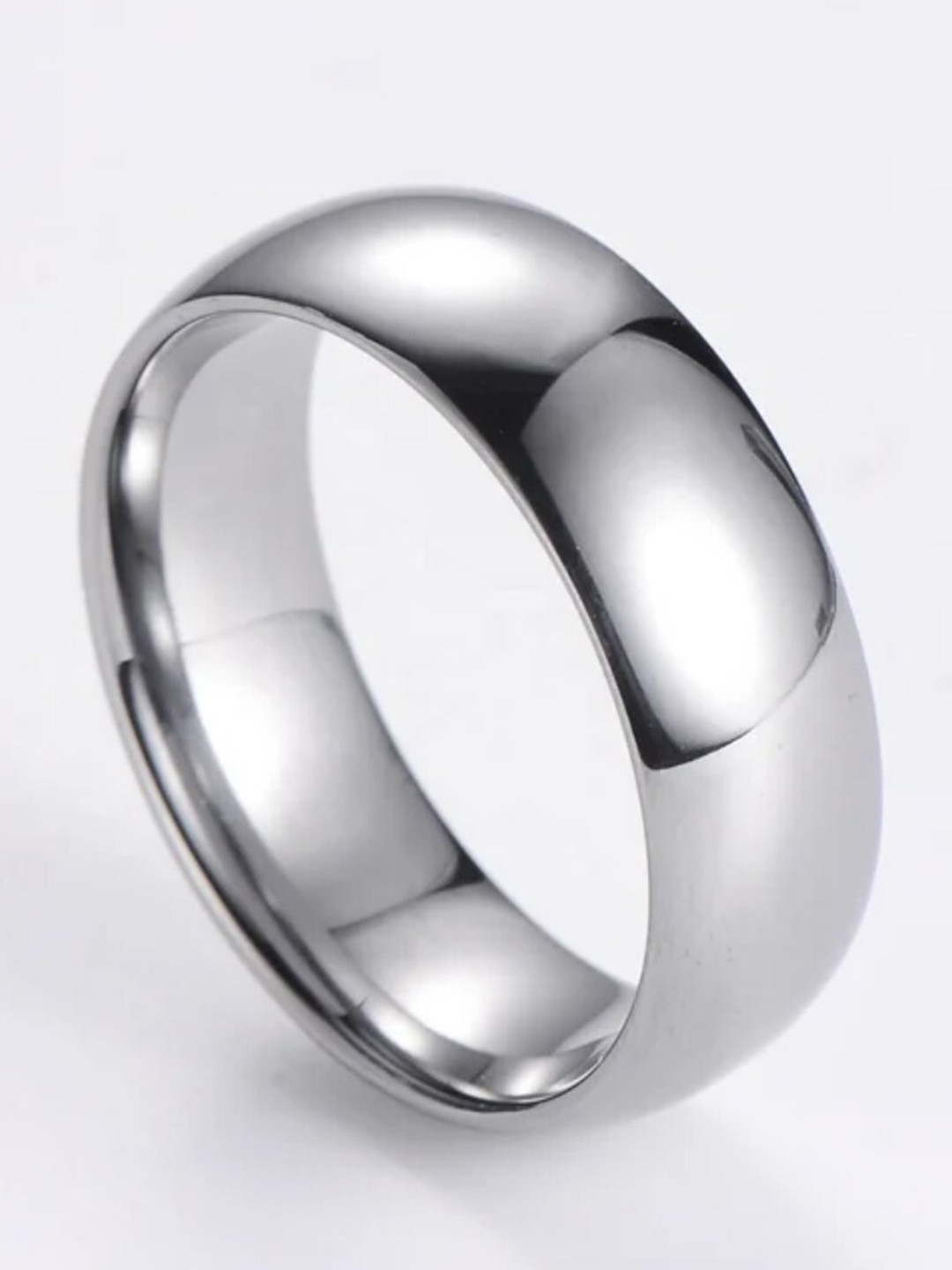 

WROGN Men Stainless Steel Adjustable Finger Ring, Silver