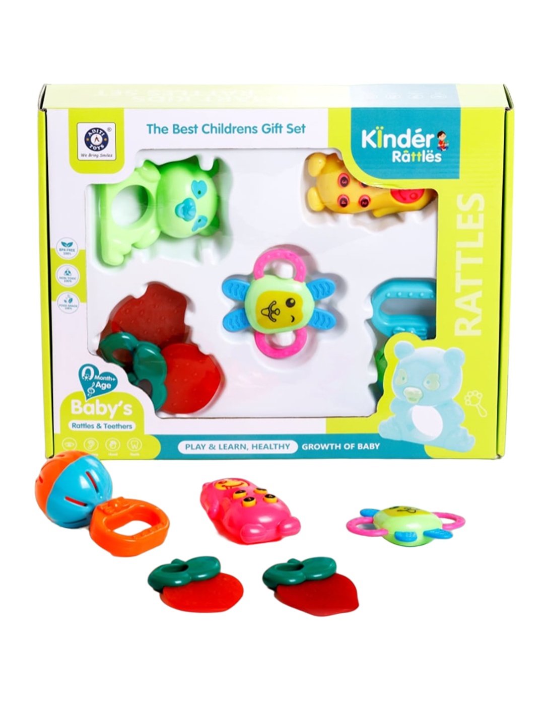 

Aditi Toys Infant Teething Toys, Blue