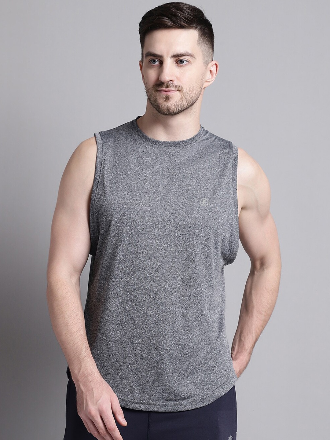 

Friskers Round Neck Gym Vest MD-2441-41-S, Grey