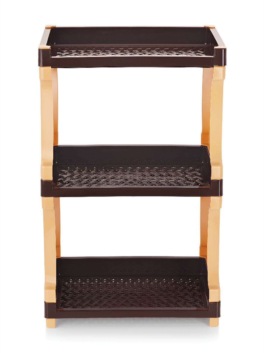 

NABHYA Brown & Beige 4 Layered Rectangle shelf Rack