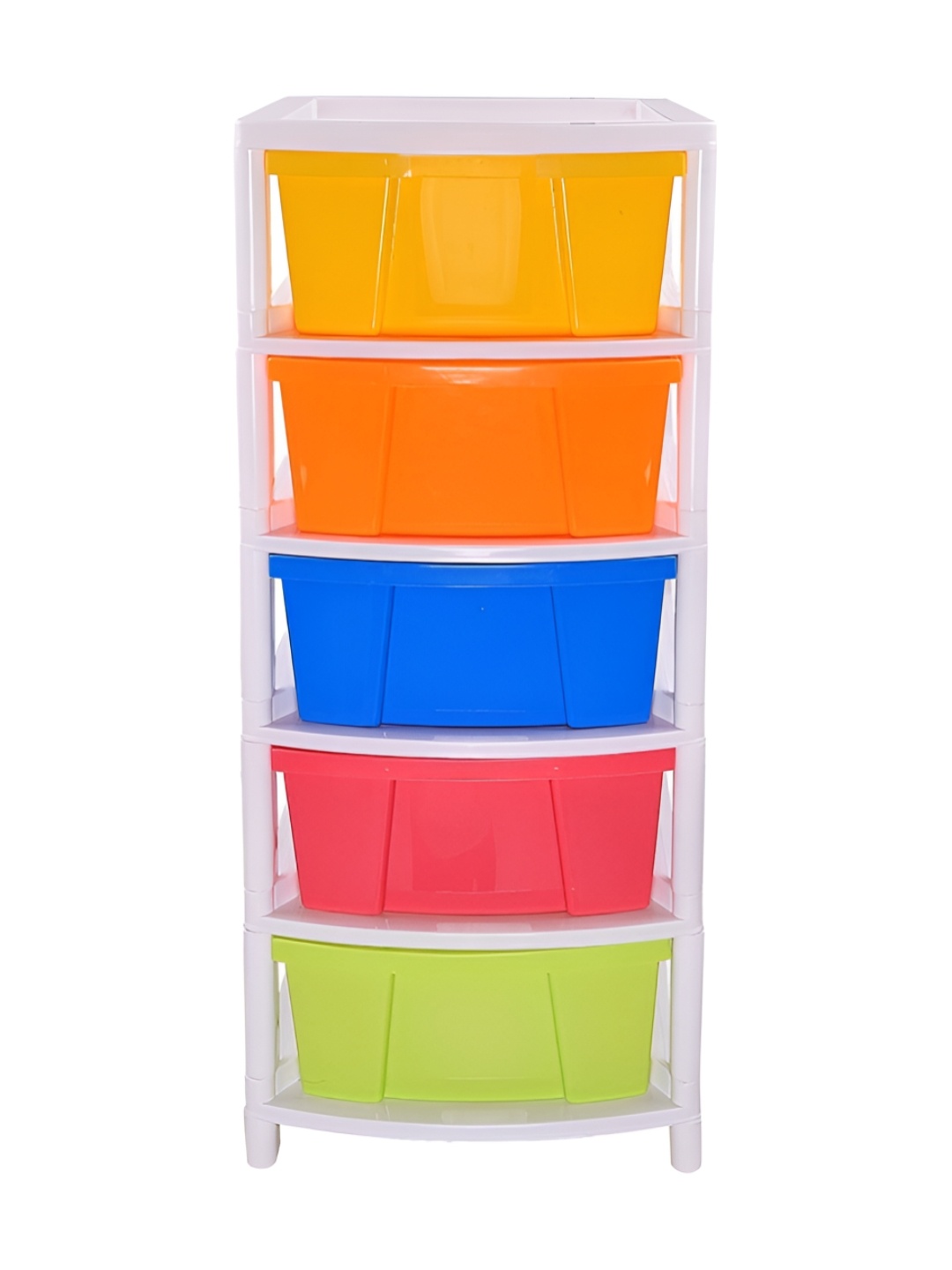 

NABHYA Pink & Yellow 5 Drawer Storage Organizer