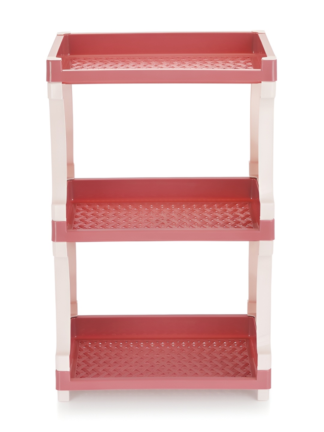 

NABHYA Pink & Beige 4 Layered Rectangular Shelf Rack