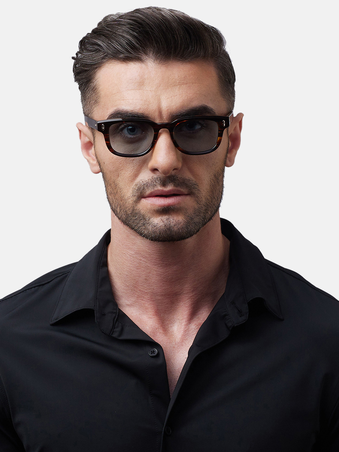 

Shisen Fox TAIYO BROWN BAMBOO Unisex Sunglass 50, Blue