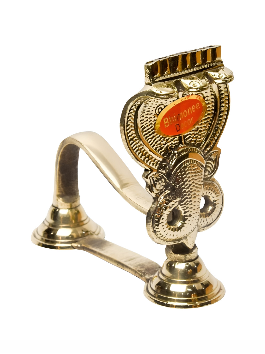 

Bhimonee Decor Copper Toned Pure Brass Nag Aarti