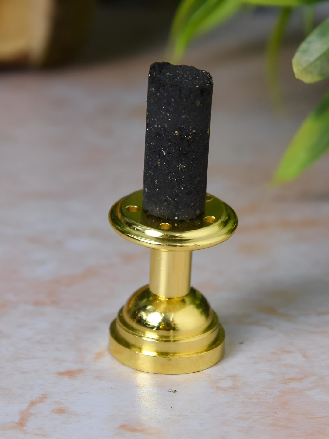 

Bhimonee Decor Gold Toned Brass Agarbatti/Dhoop Holder